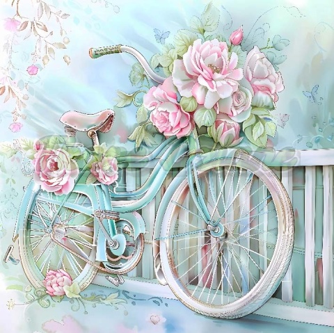 PANEL DRUKOWANY PASTELOWY ROWER NR 19