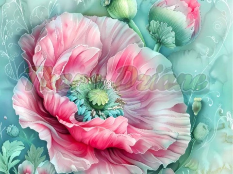 PANEL DRUKOWANY PASTELOWY KWIAT NR 17