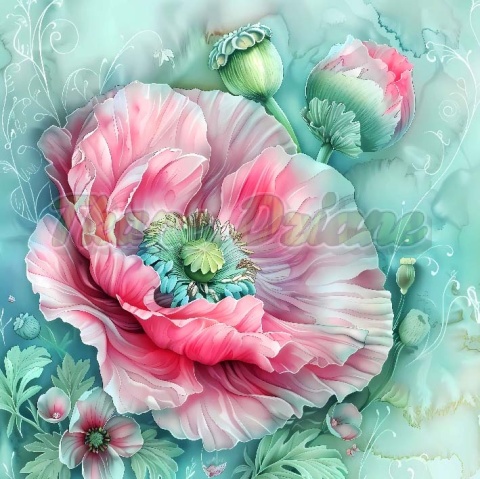 PANEL DRUKOWANY PASTELOWY KWIAT NR 17