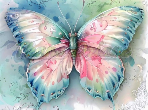 PANEL DRUKOWANY PASTELOWE ZWIERZĘTA- MOTYL NR 6