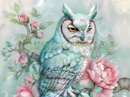 PANEL DRUKOWANY PASTELOWE ZWIERZĘTA- SOWA NR 7