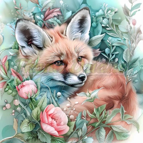 PANEL DRUKOWANY PASTELOWE ZWIERZĘTA- LIS NR 8