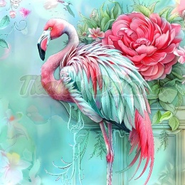 PANEL DRUKOWANY PASTELOWE ZWIERZĘTA- FLAMING NR 3