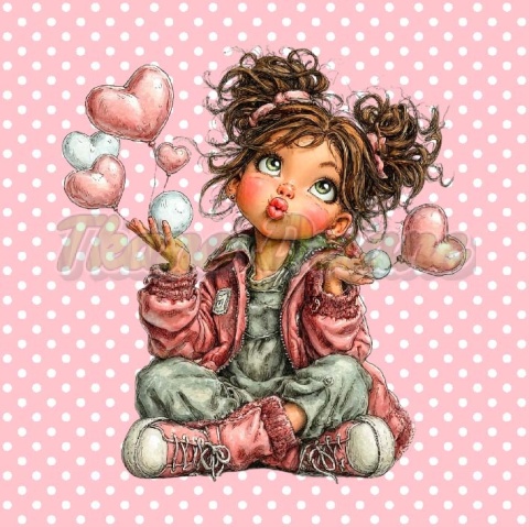 PANEL DRUKOWANY WALENTYNKOWA DZIEWCZYNKA NR 13