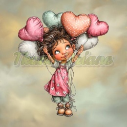 PANEL DRUKOWANY WALENTYNKOWA DZIEWCZYNKA NR 16