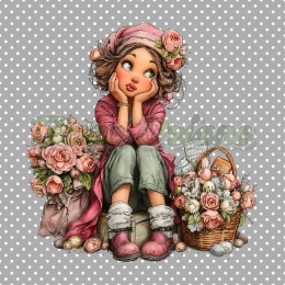 PANEL DRUKOWANY WALENTYNKOWA DZIEWCZYNKA NR 19