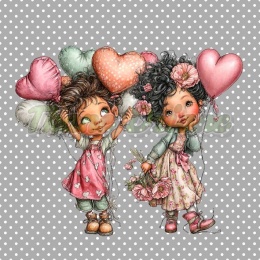 PANEL DRUKOWANY WALENTYNKOWA DZIEWCZYNKA NR 21