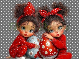 PANEL DRUKOWANY WIELKANOCNA DZIEWCZYNKA NR 1