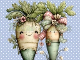 PANEL DRUKOWANY WIELKANOCNE MARCHEWECZKI NR 1