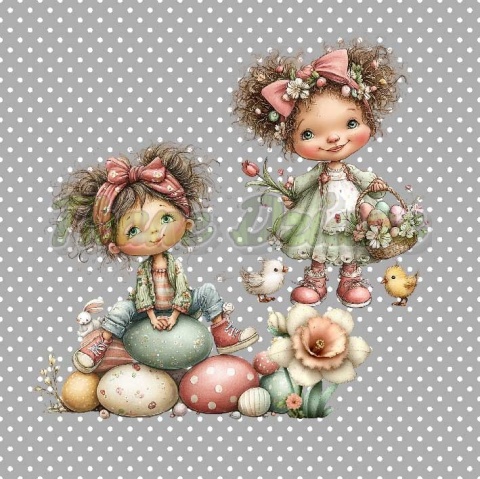 PANEL DRUKOWANY WIELKANOCNE DZIEWCZYNKI NR 10