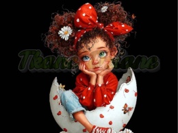 PANEL DRUKOWANY WIELKANOCNA DZIEWCZYNKA NR 5