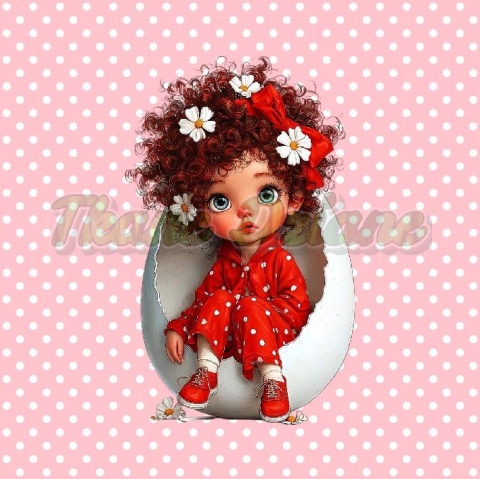 PANEL DRUKOWANY WIELKANOCNA DZIEWCZYNKA NR 6