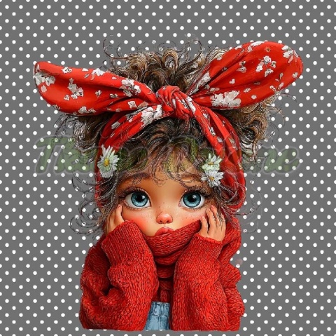 PANEL DRUKOWANY WIELKANOCNA DZIEWCZYNKA NR 7