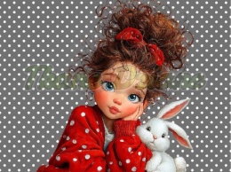 PANEL DRUKOWANY WIELKANOCNA DZIEWCZYNKA NR 9