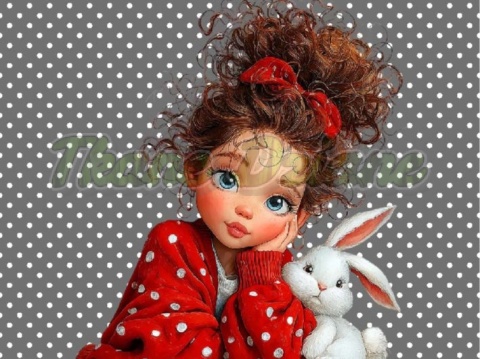 PANEL DRUKOWANY WIELKANOCNA DZIEWCZYNKA NR 9