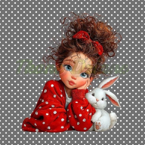 PANEL DRUKOWANY WIELKANOCNA DZIEWCZYNKA NR 9