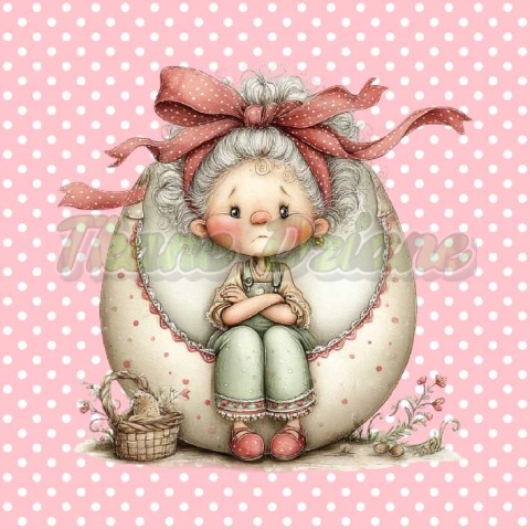 PANEL DRUKOWANY WIELKANOCNE DZIEWCZYNKA NR 6