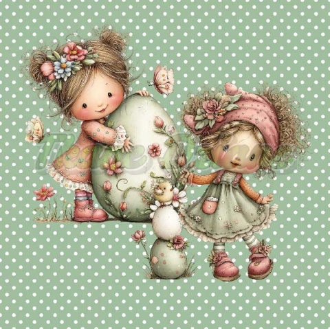 PANEL DRUKOWANY WIELKANOCNE DZIEWCZYNKA NR 8