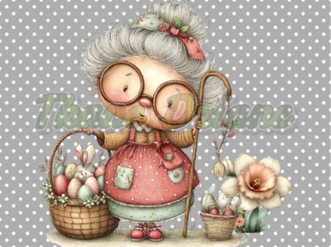 PANEL DRUKOWANY WIELKANOCNA BABCIA NR 9