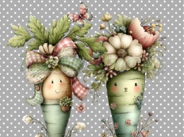 PANEL DRUKOWANY WIELKANOCNE MARCHEWECZKI NR 10