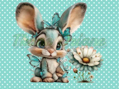 PANEL DRUKOWANY WIELKANOCNY ZAJĄC NR 2