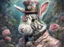 PANEL DRUKOWANY WIELKANOCNY ZAJĄC NR 2