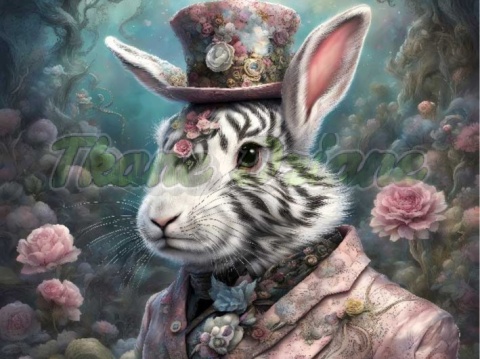 PANEL DRUKOWANY WIELKANOCNY ZAJĄC NR 2