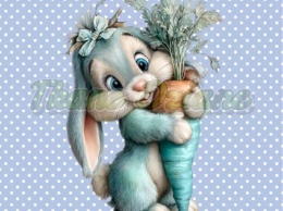 PANEL DRUKOWANY WIELKANOCNY ZAJĄC NR 4