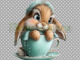 PANEL DRUKOWANY WIELKANOCNY ZAJĄC NR 6