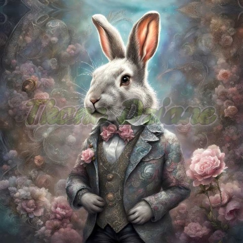 PANEL DRUKOWANY WIELKANOCNY ZAJĄC NR 8