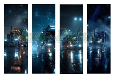 PANEL DRUKOWANY ZAKŁADKI DO KSIĄŻEK CIĘŻARÓWKA