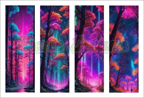 PANEL DRUKOWANY ZAKŁADKI DO KSIĄŻEK KOLOROWA ZORZA