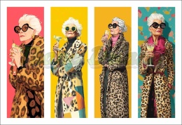 PANEL DRUKOWANY ZAKŁADKI DO KSIĄŻEK KOLOROWA KOBIETA