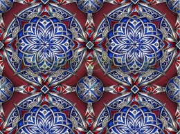 TKANINA DRUKOWANA CELTYCKI WZÓR NR 2