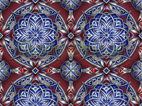 TKANINA DRUKOWANA CELTYCKI WZÓR NR 2