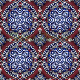 TKANINA DRUKOWANA CELTYCKI WZÓR NR 2