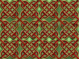TKANINA DRUKOWANA CELTYCKI WZÓR NR 3