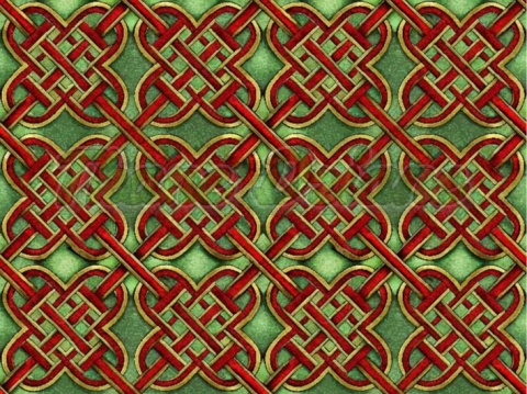TKANINA DRUKOWANA CELTYCKI WZÓR NR 3