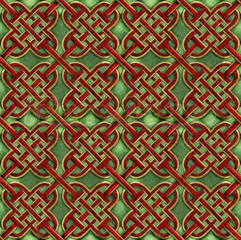 TKANINA DRUKOWANA CELTYCKI WZÓR NR 3