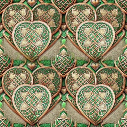 TKANINA DRUKOWANA CELTYCKI WZÓR NR 4