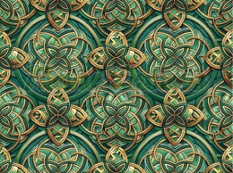 TKANINA DRUKOWANA CELTYCKI WZÓR NR 5