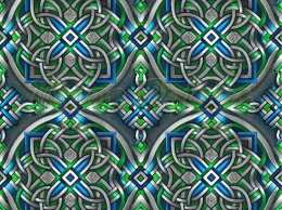 TKANINA DRUKOWANA CELTYCKI WZÓR NR 7