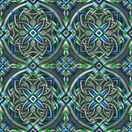 TKANINA DRUKOWANA CELTYCKI WZÓR NR 7