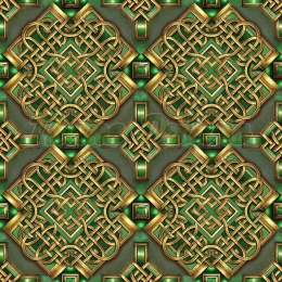 TKANINA DRUKOWANA CELTYCKI WZÓR NR 8