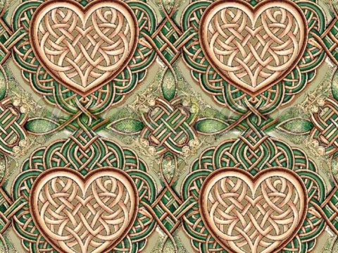 TKANINA DRUKOWANA CELTYCKI WZÓR NR 10