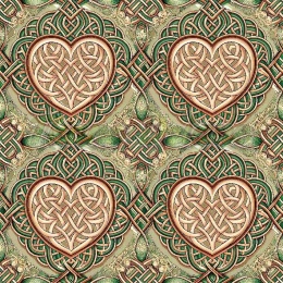TKANINA DRUKOWANA CELTYCKI WZÓR NR 10
