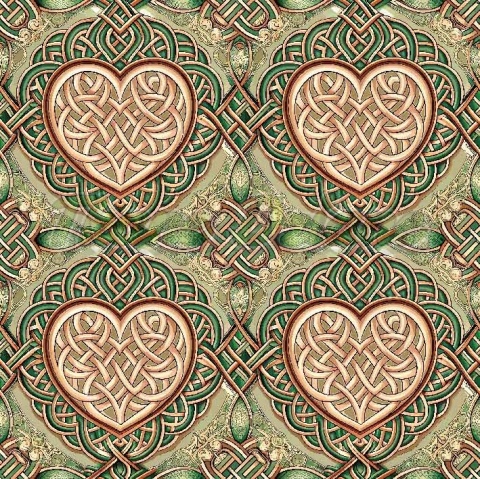 TKANINA DRUKOWANA CELTYCKI WZÓR NR 10