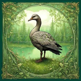 PANEL DRUKOWANY ART NOUVEAU-GĘŚ NR 112