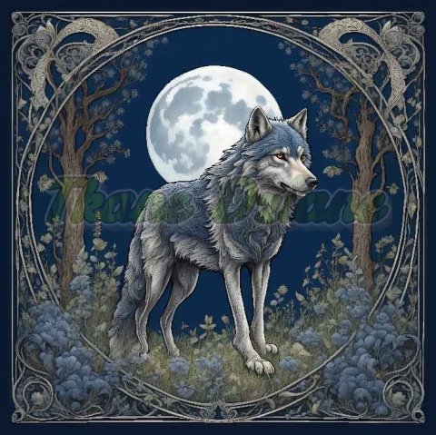 PANEL DRUKOWANY ART NOUVEAU-WILK NR 109