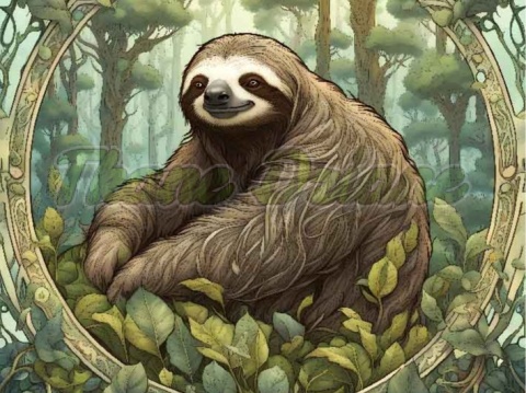 PANEL DRUKOWANY ART NOUVEAU-LENIWIEC NR 114